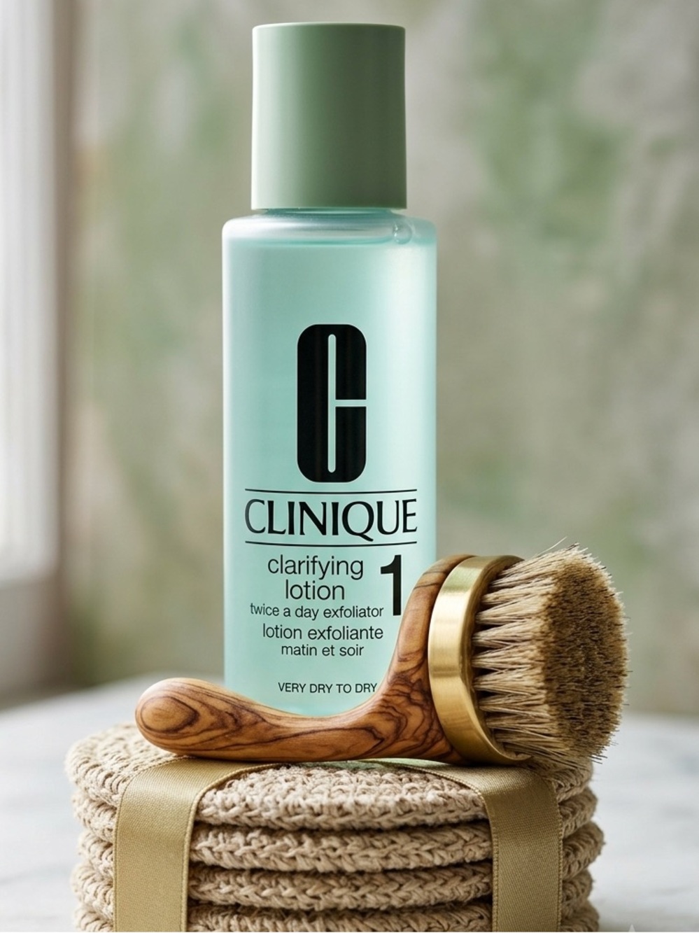 NWT Clinique Clarifying Lotion 1 Exfoliator 13.5 oz / 400 ml Double Pack - Picture 4 of 8